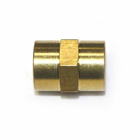 Interstate Pneumatics Brass Female Coupling Adapter 1/8 Inch X 1/8 Inch NPT Female FPC220